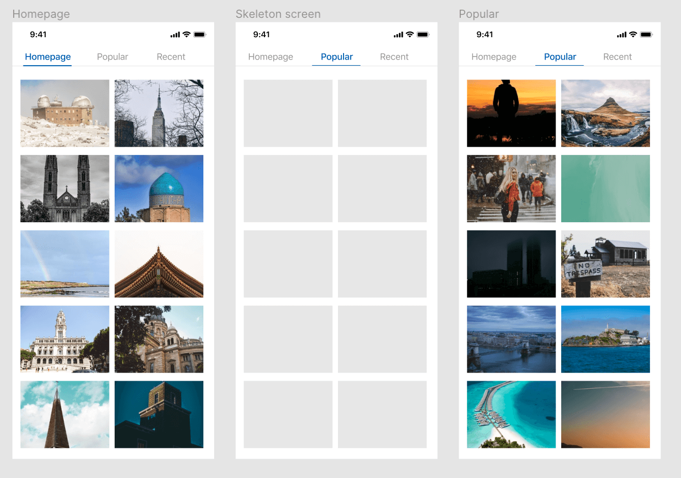 Adding a transition state